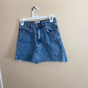 y2k mini denim skirt retro bottoms asymmetrical front retro hipster formal dress